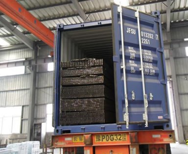 河南平臺鋼格板已經裝車 河南平臺鋼格板已經裝車